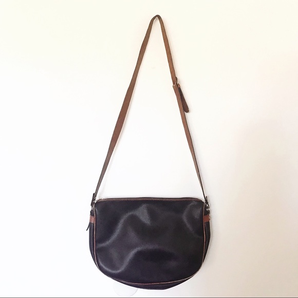 Bottega Veneta Handbags - Vintage Bottega Veneta Navy And Brown Leather Bag